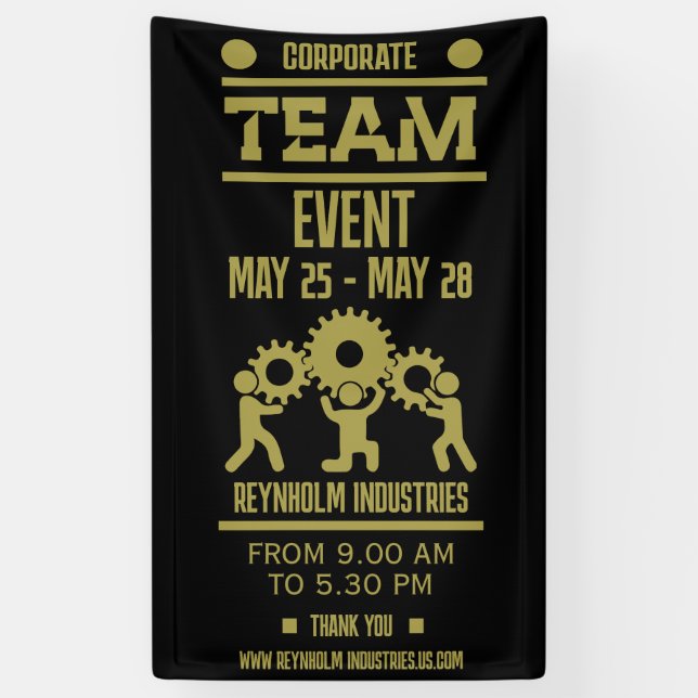 Corporate Team Building Day Banner (Vertical)