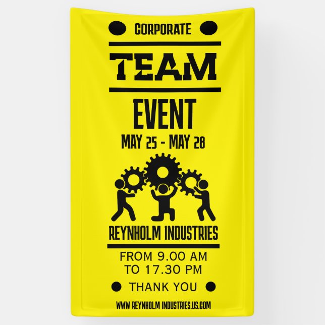 Corporate Team Building Day Banner (Vertical)