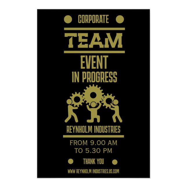 Corporate Team Building Day Poster (Front)