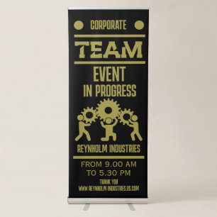 Corporate Team Building Day Retractable Banner