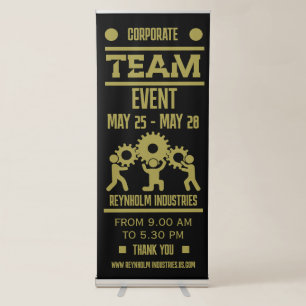 Corporate Team Building Day Retractable Banner