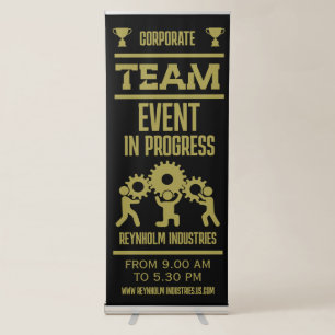Corporate Team Building Day Retractable Banner