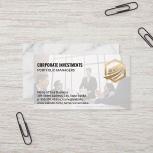Corporate Team Meeting Business Card
