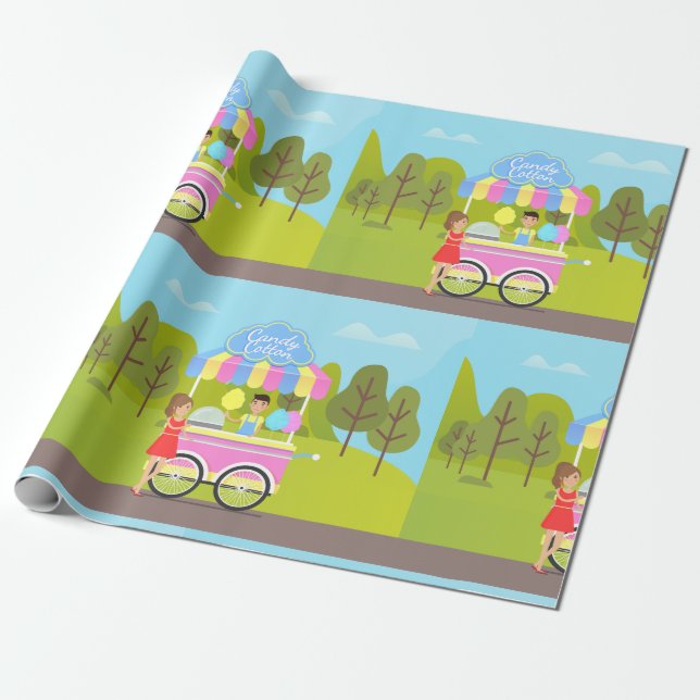 Corporate Team Silhouette Futuristic Business Wrapping Paper (Unrolled)