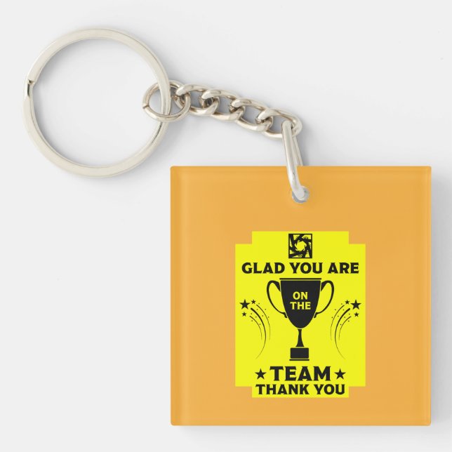 Corporate Team Thanks Key Ring (Front)