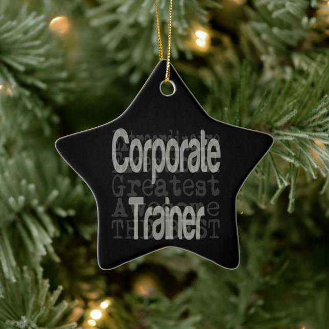 Corporate Trainer Extraordinaire Ceramic Tree Decoration (Tree)