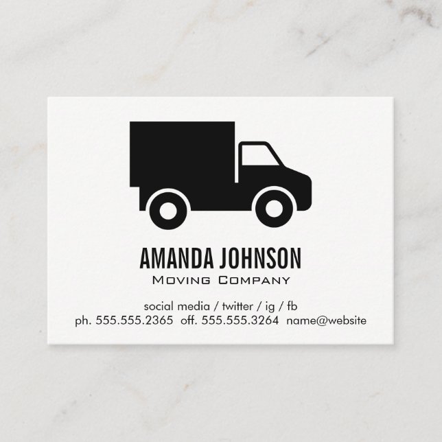 Corporate Truck Business Card (Front)