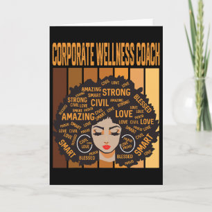 Corporate Wellness Coach Powerful Black History Mo Card