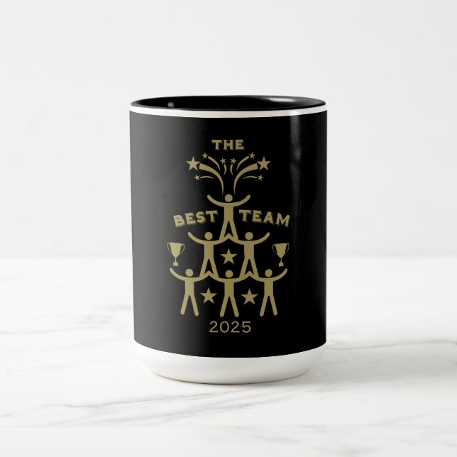 Corporate Work Team Gifts Two-Tone Coffee Mug (Center)