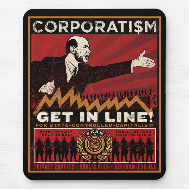 Corporatism Mousepad (Front)
