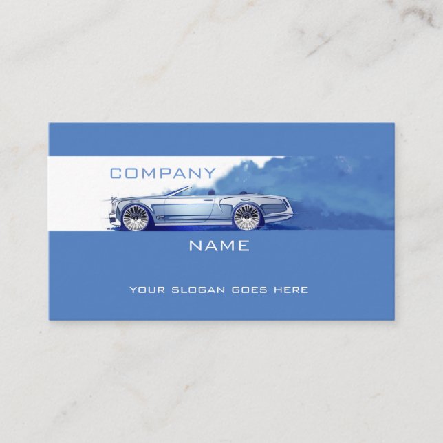 Corporative car business card (Front)