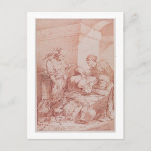 Corps de Garde (Barbarians Defeated by a Book) (re Postcard