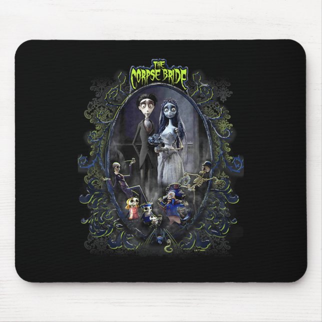 Corpse Bride The Groom &amp; The Bride Scary Frame Mouse Mat (Front)