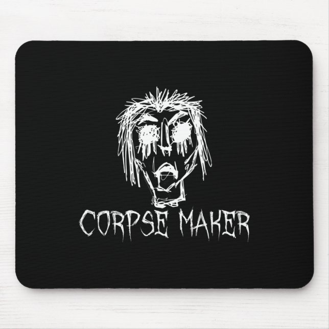 Corpse Maker Halloween Costume Word Design  Mouse Mat (Front)