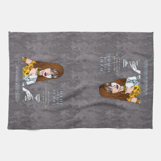 Corpse Reviver Halloween Kitchen Towels (Horizontal)