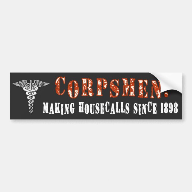 Corpsman 1 bumper sticker (Front)