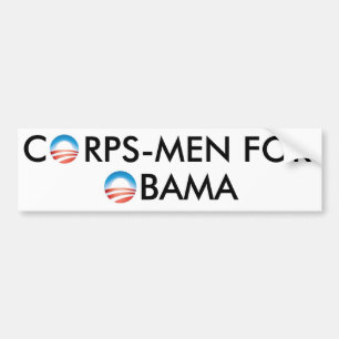 CORPSMAN FOR OBAMA BUMPER STICKER