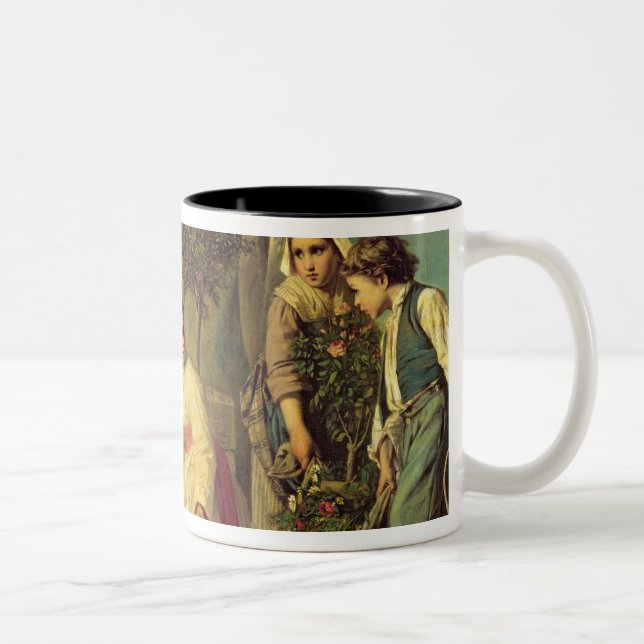 Corpus Christi, 1855 Two-Tone Coffee Mug (Right)