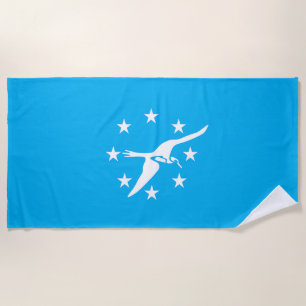 Corpus Christi city flag beach towel