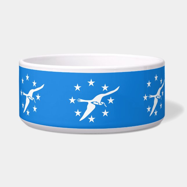 Corpus Christi Flag Pet Bowl (Front)