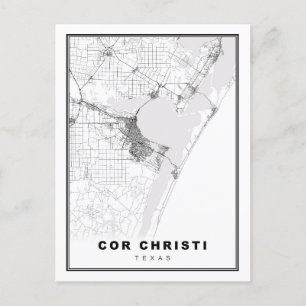Corpus Christi Map Postcard