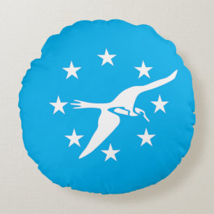 Corpus Christi (Texas) City flag Round Cushion