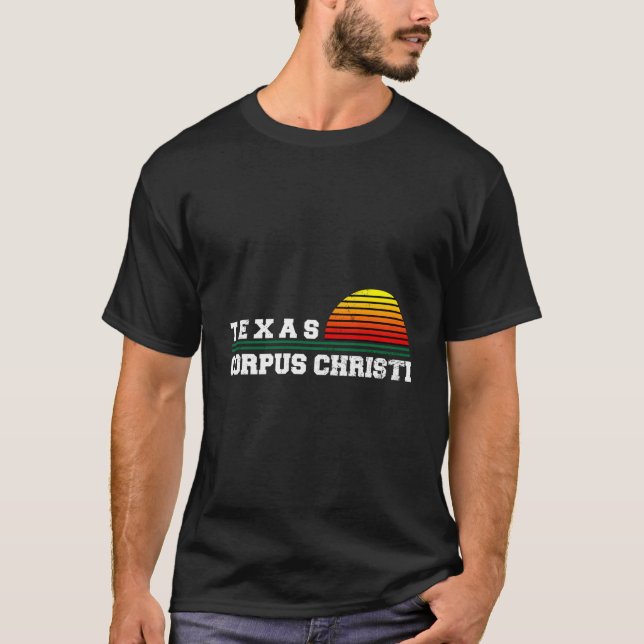 Corpus Christi Texas Distressed Ca T-Shirt (Front)