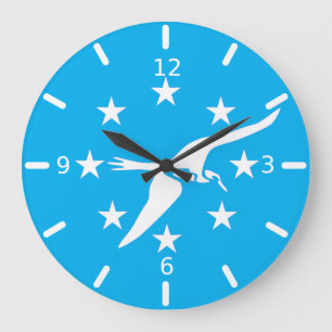 Corpus Christi (Texas) flag Large Clock