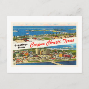 Corpus Christi Texas TX Vintage Travel Postcard