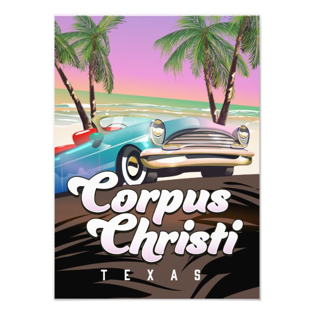 Corpus Christi Texas vacation poster (Front)