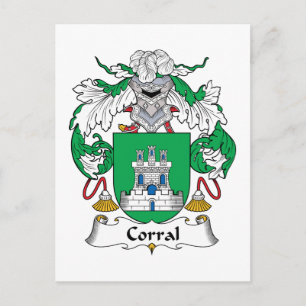 Corral Family Crest Postcard
