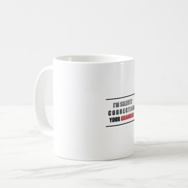 Correct Grammar Coffee Mug (Front Left)