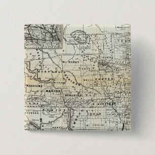 Correct map of Dakota 15 Cm Square Badge