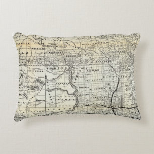 Correct map of Dakota Decorative Cushion
