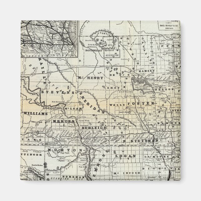 Correct map of Dakota Magnet (Front)