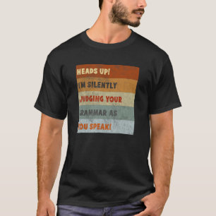 Correcting Grammar English Teacher Quote Retro T-Shirt