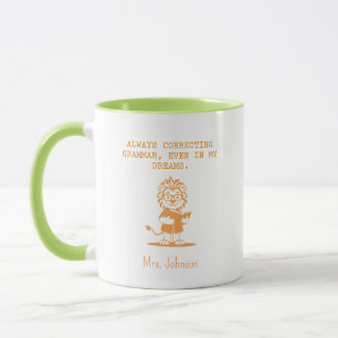 Correcting Grammar In My Dreams Funny Teacher Mug