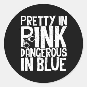 Correction Decor Thin Silver Line Correctional Off Classic Round Sticker