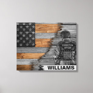 Correction Officer Named Canvas Print