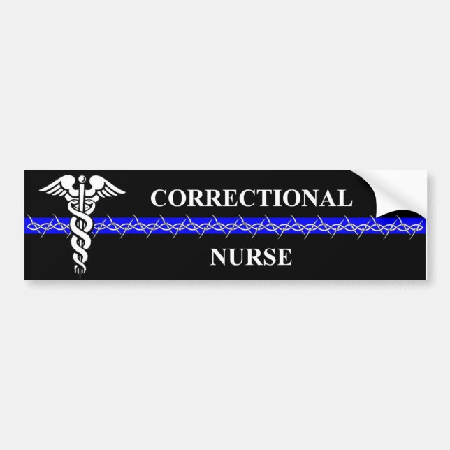 Correctional Nurse Bumper Sticker (Front)
