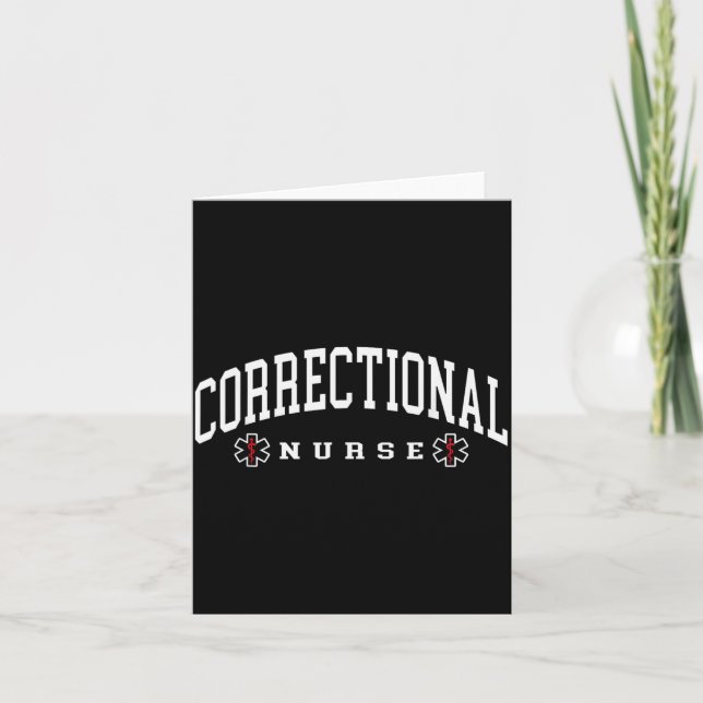 Correctional Nurse Correctional Nursing Card (Front)