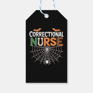 Correctional Nurse Halloween Pumpkin Classic T-Shi Gift Tags