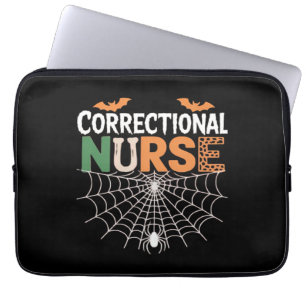 Correctional Nurse Halloween Pumpkin Classic T-Shi Laptop Sleeve