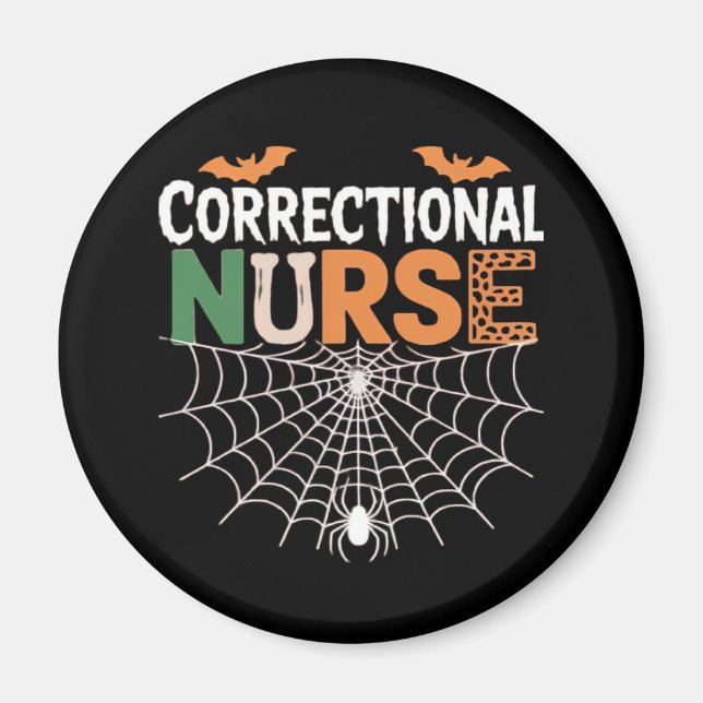 Correctional Nurse Halloween Pumpkin Classic T-Shi Magnet (Front)
