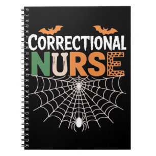 Correctional Nurse Halloween Pumpkin Classic T-Shi Notebook