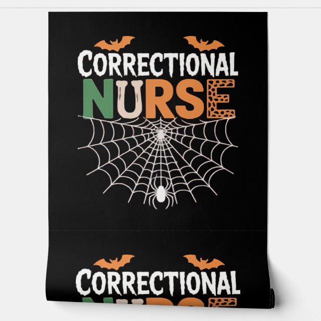 Correctional Nurse Halloween Pumpkin Classic T-Shi Wallpaper (Unrolling)