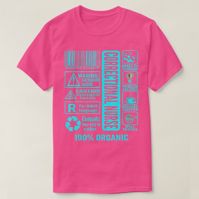Correctional Nurse Multitasking Problem Solving Jo T-Shirt (Design Front)
