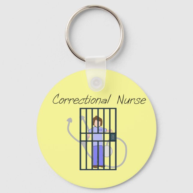 Correctional Nurse T-Shirts & Gifts Key Ring (Front)