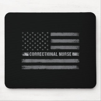 Correctional Nurse US Flag Vintage Health Care Mouse Mat