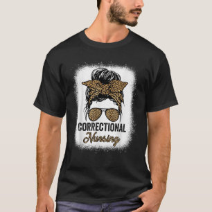 Correctional Nursing Appreciation Day Leopard Wome T-Shirt